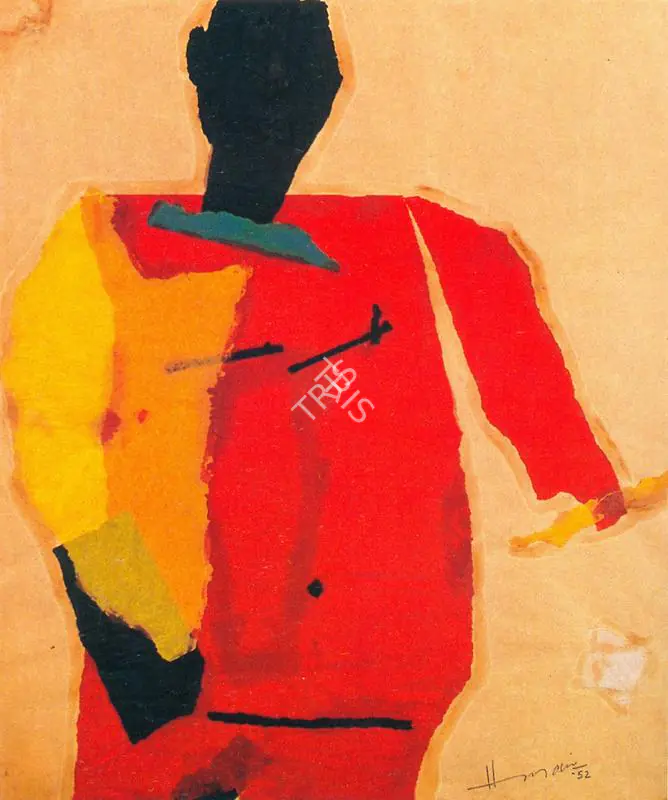 Husain, M.F. (Artist). Untitled, 1952 | Graphic Art