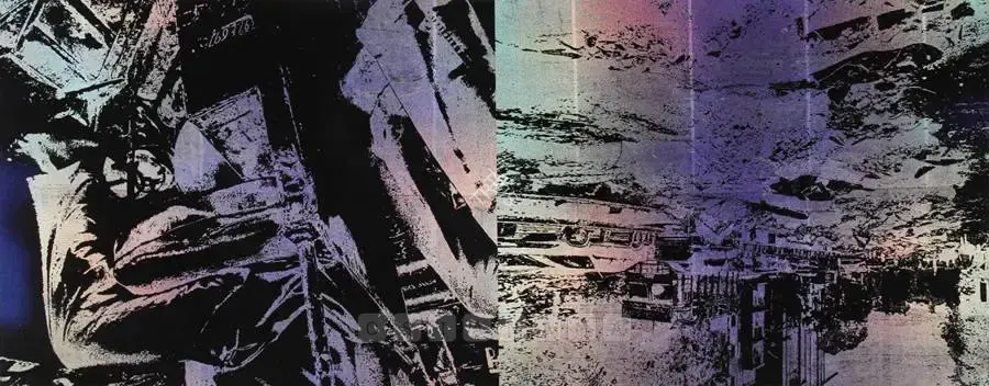 Ponmany, Justin (Artist). Hindsight II. Acrylic and Hologram on canvas, 2005 | Painting  | 00880015