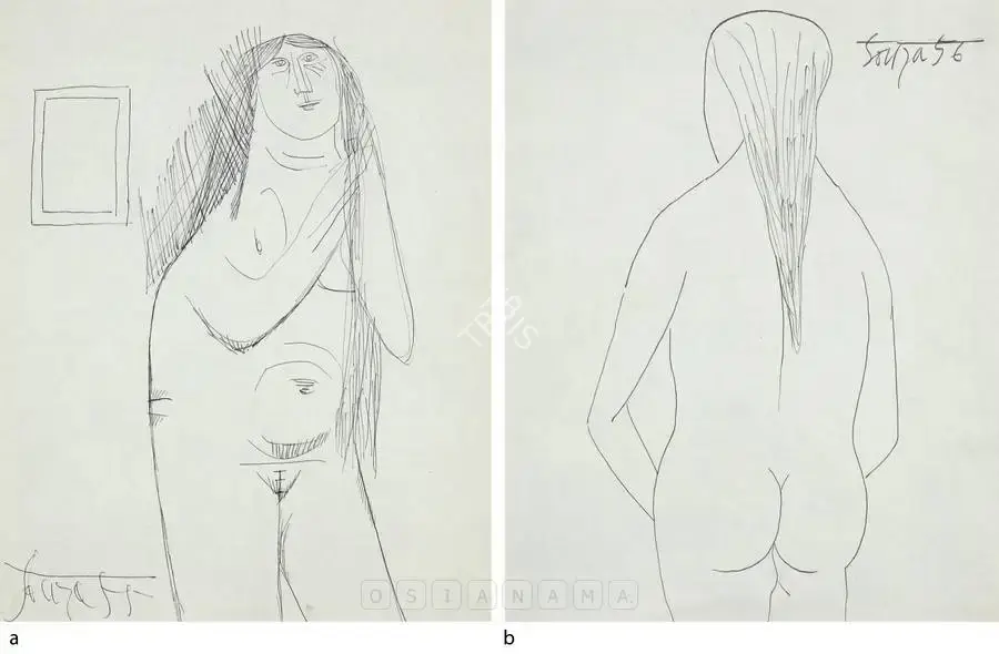 Souza, F.N. (Artist). Untitled, 1955 | Drawing