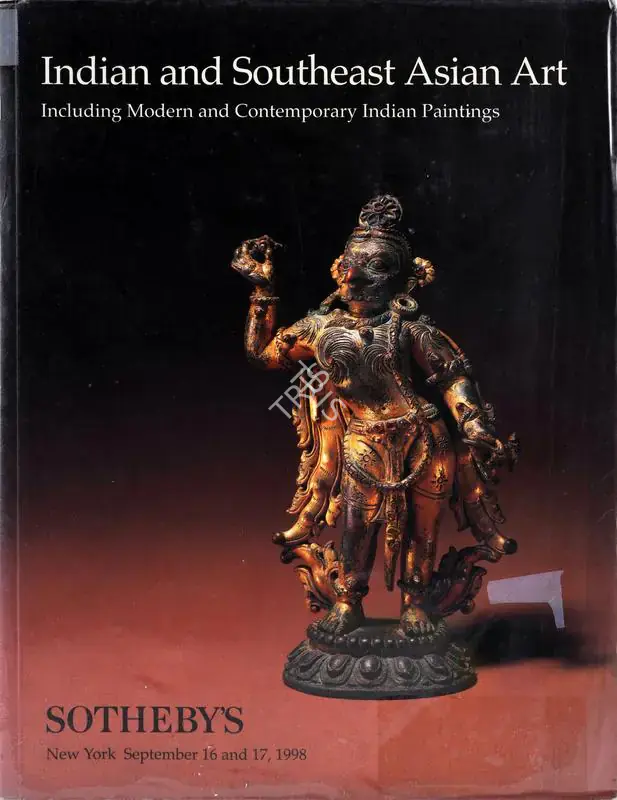 Sotheby's (Auction House). Indian and Southeast Asian Art - Including Modern and Contemporary Indian Paintings. 17 September 1998, New York | Auction Catalogue | EconomicsArt | 00861856