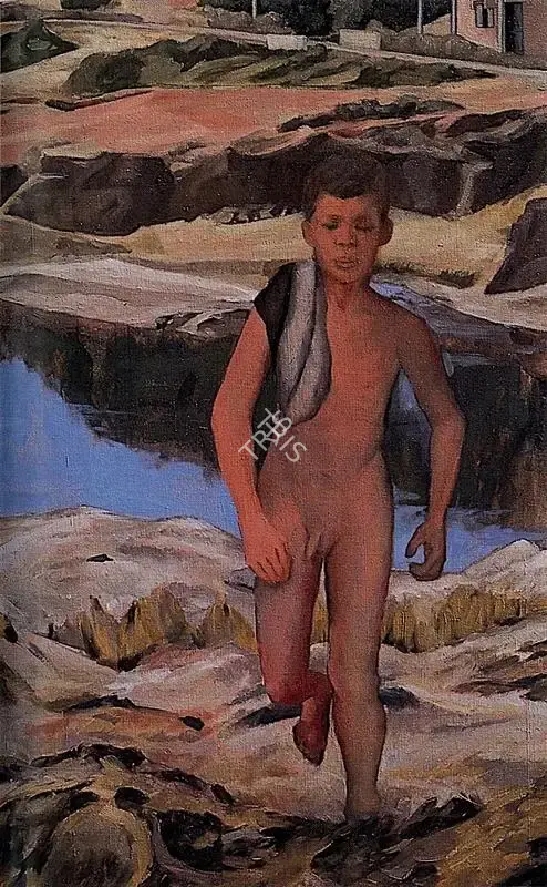 Patwardhan, Sudhir (Artist). Boy. 1988 | Art Heritage 9, 1989-1990 | Painting | FineArts | 00530301