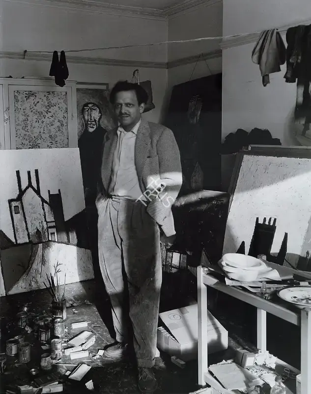 Kar, Ida (Artist). Francis Newton Souza, 1957 | Print