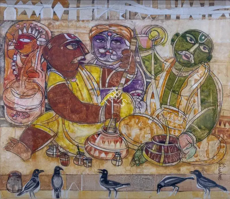 Bandopadhyay, Ramananda (Artist). Untitled, n.d. | Painting