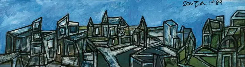 Souza, F.N. (Artist). Landscape, 1989 | Painting