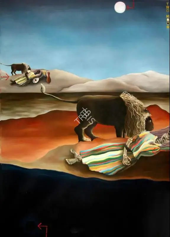 Venkanna, T. (Artist). Two Moon, 2007 | Painting