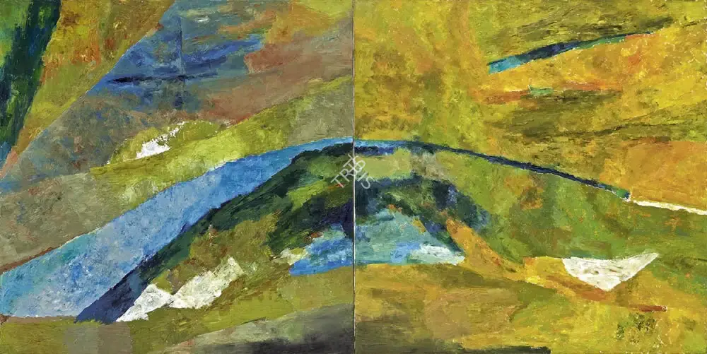 Ramkumar (Artist). Untitled (Landscape), 2012-2013 | Painting