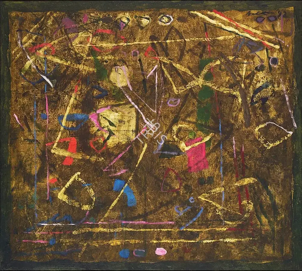 Kudallur, Achutan (Artist). Untitled. Oil on canvas, 1992 | Painting | FineArts | 00362338