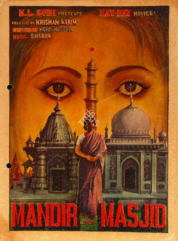 Karim, Krishan (Producer), Mandir Masjid, 1977 | Song-Synopsis Booklet | CinemaEducation | 00778828