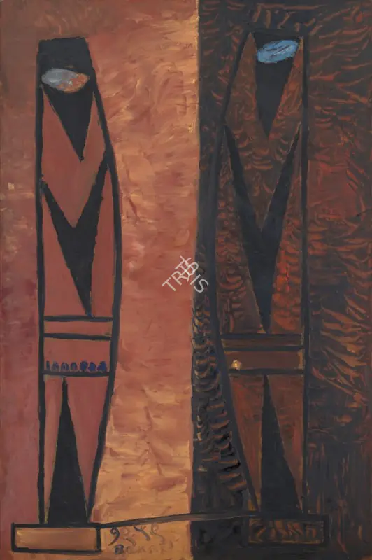 Bakre, S.K. (Artist). Untitled. Oil on board, 1959 | Painting | EconomicsArt | 00871485