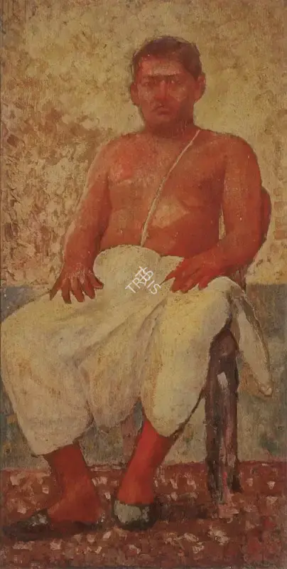 Roy, Jamini (Artist). Portrait of Bani Nath Chatterjee, n.d. | Painting