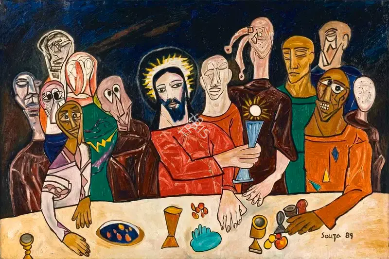 Souza, F.N. (Artist). Last Supper, 1989 | Painting