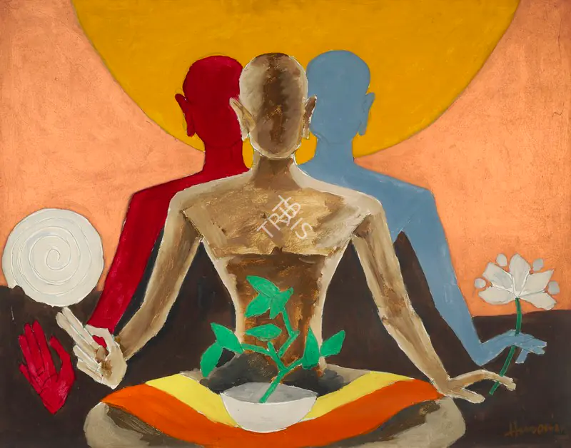 Husain, M.F. (Artist). Untitled (Buddhism), 1979 | Painting