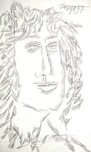 Souza, F.N. (Artist). Untitled, 1957 | Drawing