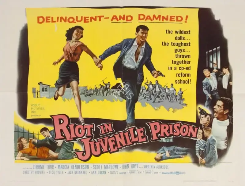 Kent, Robert (Producer), Riot in Juvenile Prison, 1958 | Poster | CinemaEducation | 00789570