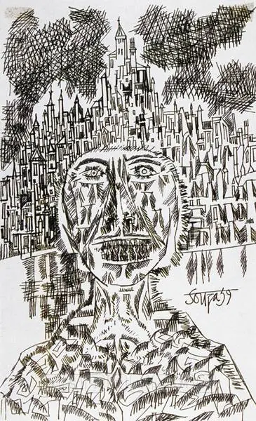 Souza, F.N. (Artist). Untitled, 1959 | Drawing