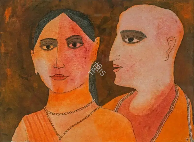 Narayan, Badri (Artist). Man and Woman, 2006 | Painting