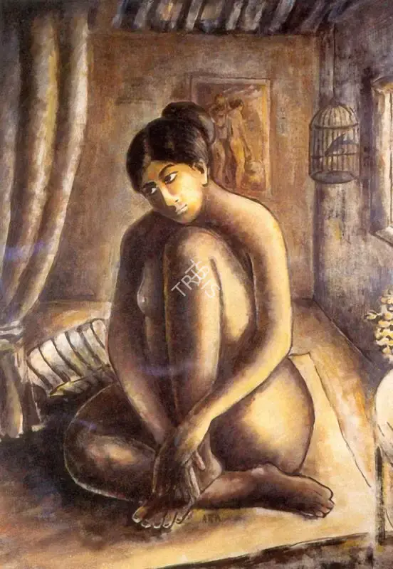 Ara, K.H. (Artist). Brown Nude, n.d. | Painting