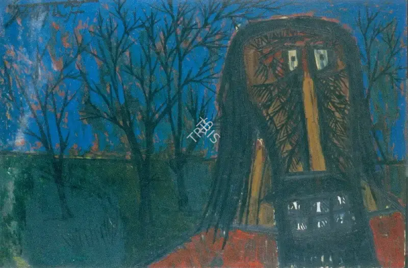 Souza, F.N. (Artist). Christ in the Garden, 1957 | Painting
