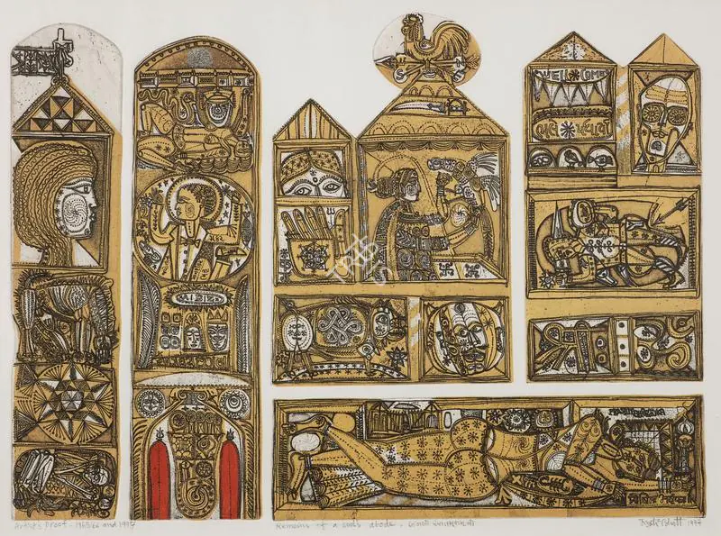 Bhatt, Jyoti (Artist). Remains of a Soul's Abode, 1997 | Graphic Art