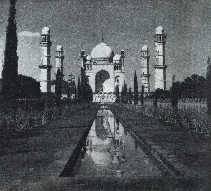 Unknown (Photographer). Bibi ka Maqbarah, Aurangabad. n.d. | Contemporary Photograph, Marg, July 1950 | ArcHeritage | 00512955
