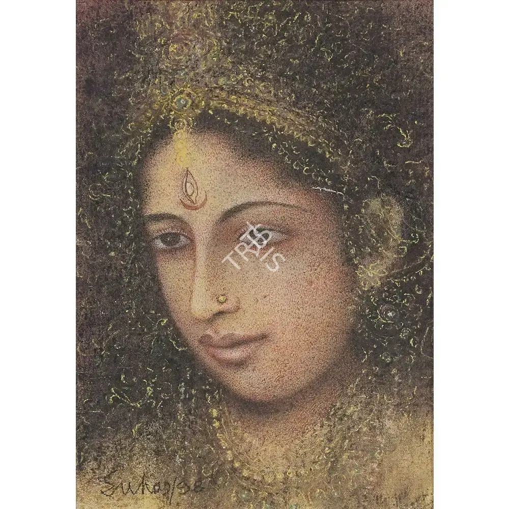 Roy, Suhas (Artist). Durga, 1998 | Painting