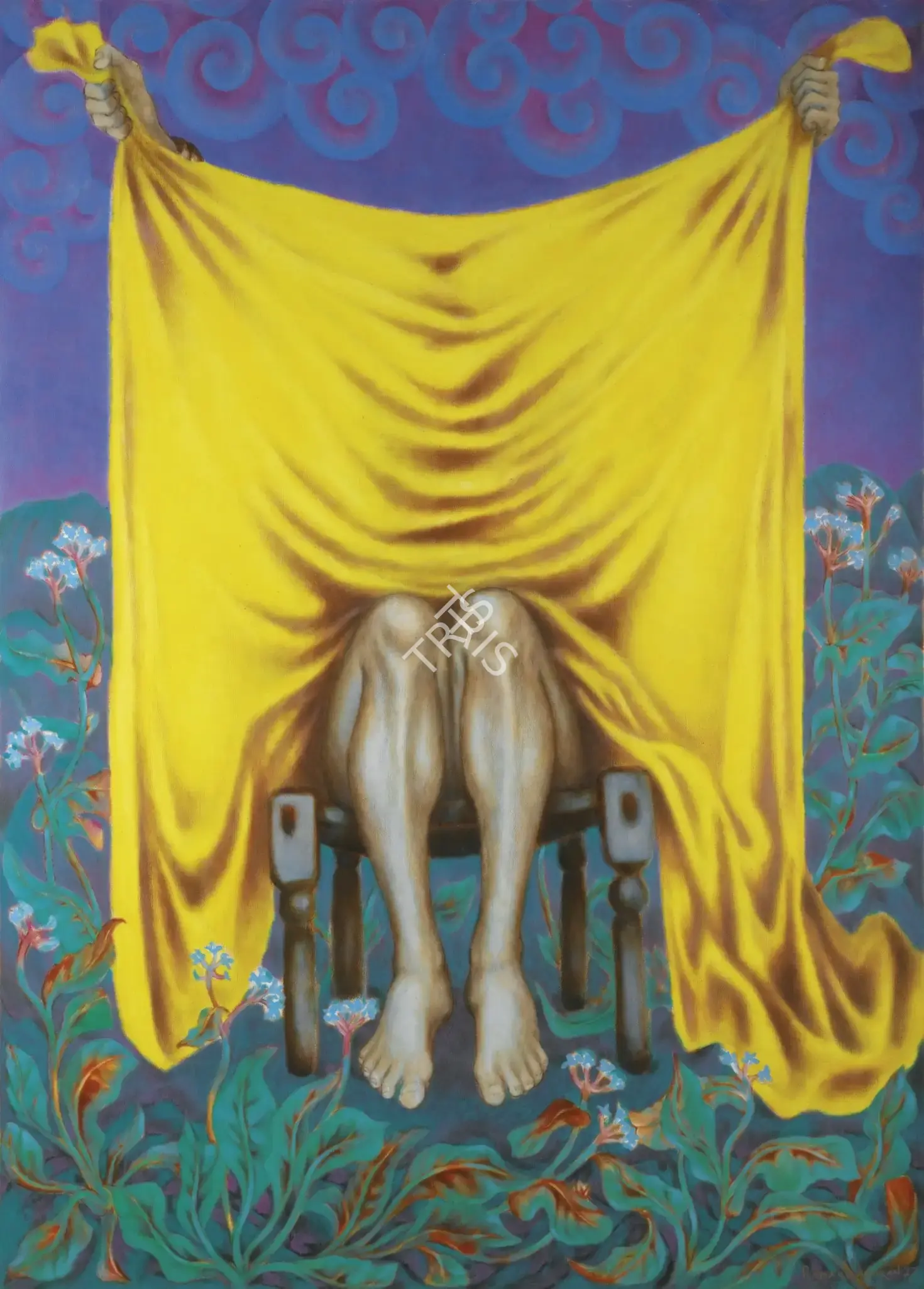 Ramachandran, A. (Artist). Yellow Robe. Oil on canvas, 1964 | Painting | FineArts | 00645108