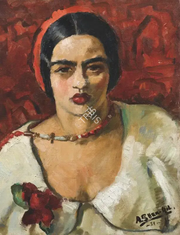 Sher-Gil, Amrita (Artist). Untitled (Self Portrait). Oil on canvas, 1931 | Painting | FineArts | 00333039