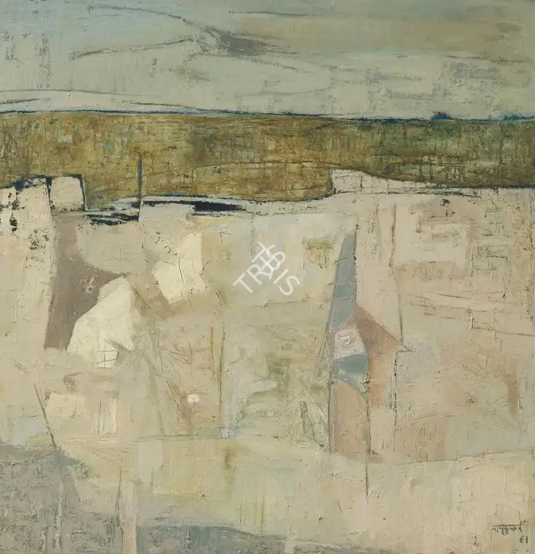 Ramkumar (Artist). The Shore. Oil on canvas, 1961 | Painting | FineArts | 00337727
