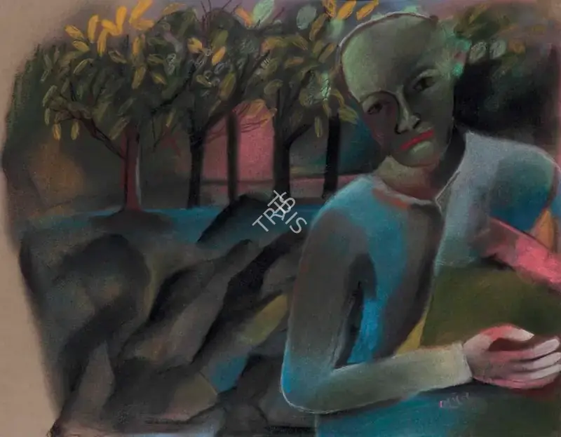 Khakhar, Bhupen (Artist). Untitled (Man), n.d. | Drawing