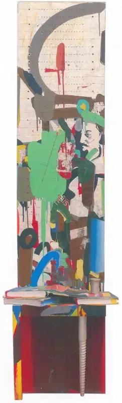 Krishnamachari, Bose (Artist). Chair Sculpture. Wood and mixed media, n.d. | Sculpture | FineArts | 00576229