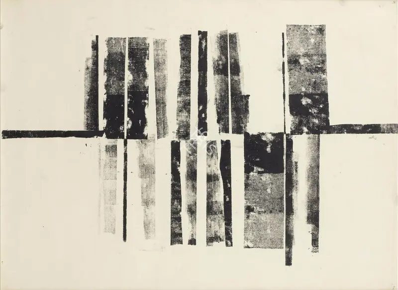 Gaitonde, V.S. (Artist). Composition No. 2. Ink on paper, 1962 | Drawing | FineArts | 00331966