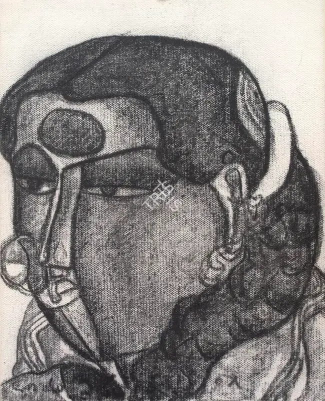 Vaikuntam, Thota (Artist). Untitled. Charcoal on canvas, 2005 | Painting | FineArts | 00548020