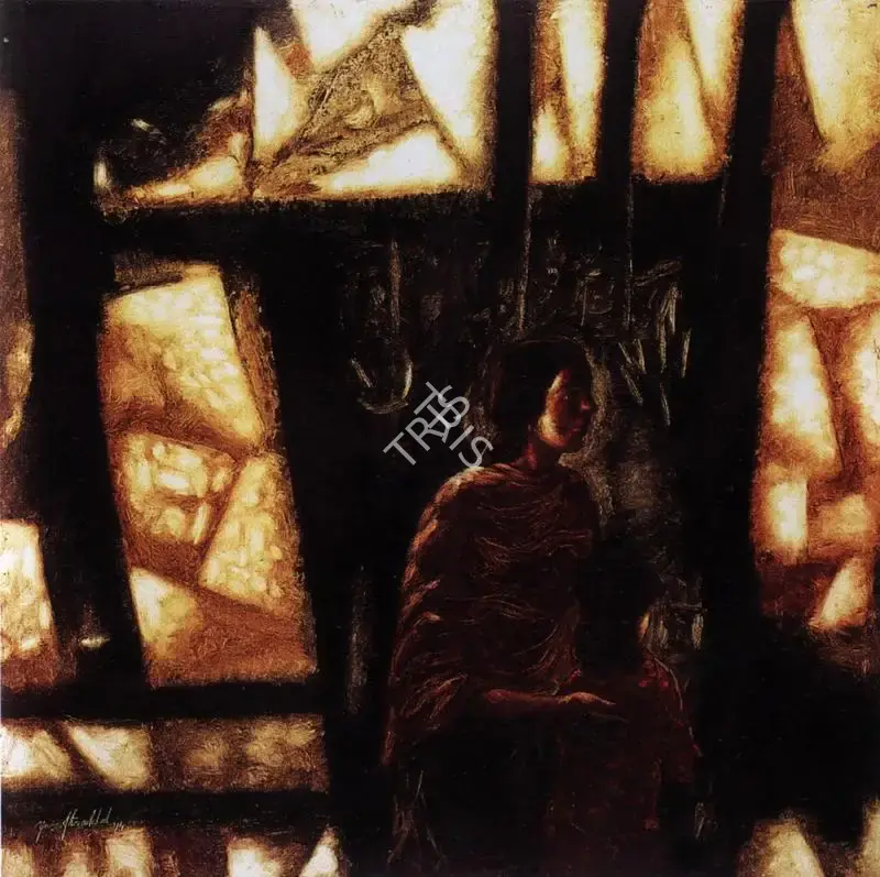 Arakkal, Yusuf (Artist). Construction Site. Oil on canvas, 1994 | Painting | FineArts | 00372285