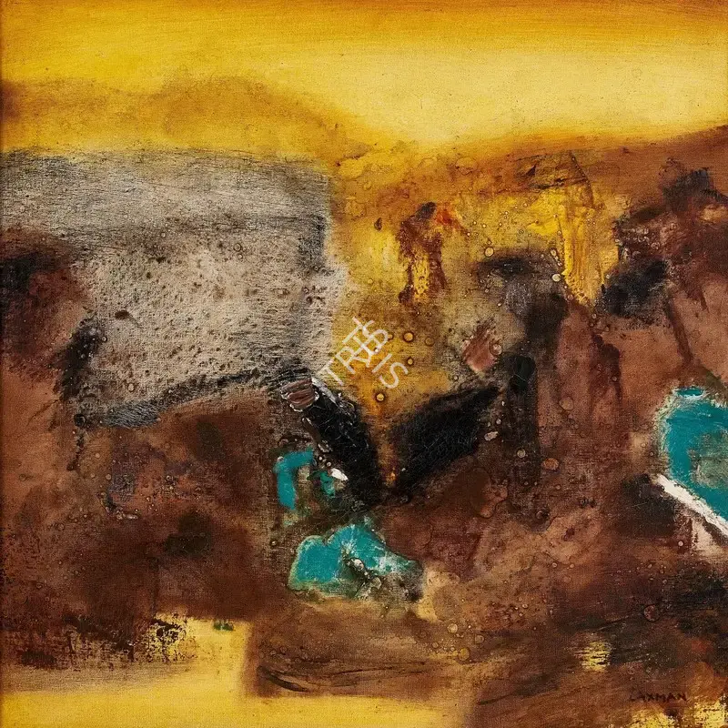 Shreshtha, Laxman (Artist). Untitled. Oil on canvas, n.d. | Painting | FineArts | 00356889