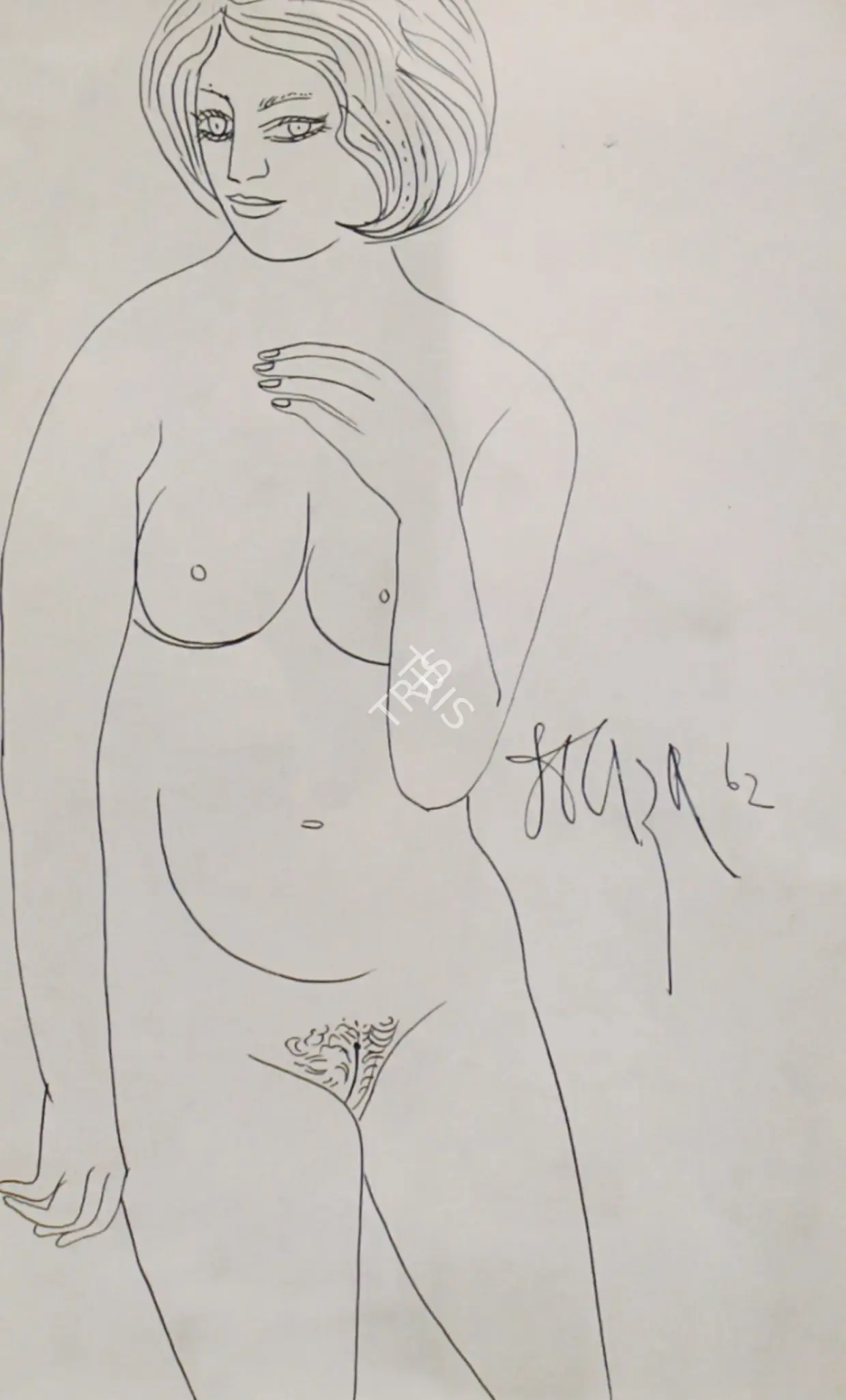 Souza, F.N. (Artist). Untitled, 1962 | Drawing