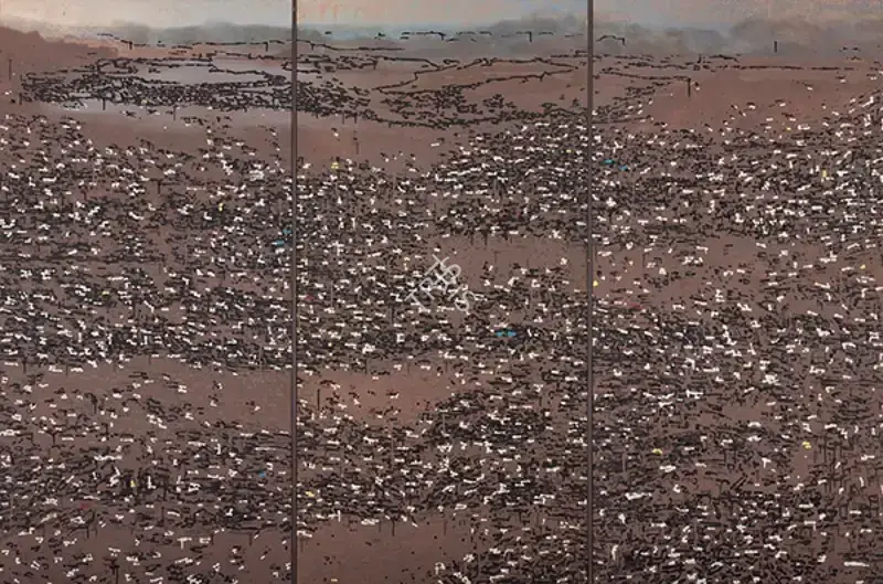 Sharma, Nataraj (Artist). Wasteland (Gurgaon). Oil on board, 2004 | Painting | FineArts | 00643196