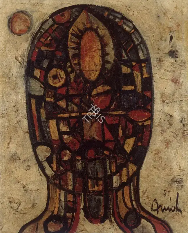 Chandra, Avinash (Artist). Head, n.d. | Painting