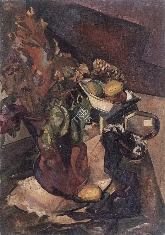 Sabavala, Jehangir (Artist). Still Life in Brown. Oil on canvas, 1950 | Painting  | 00876631