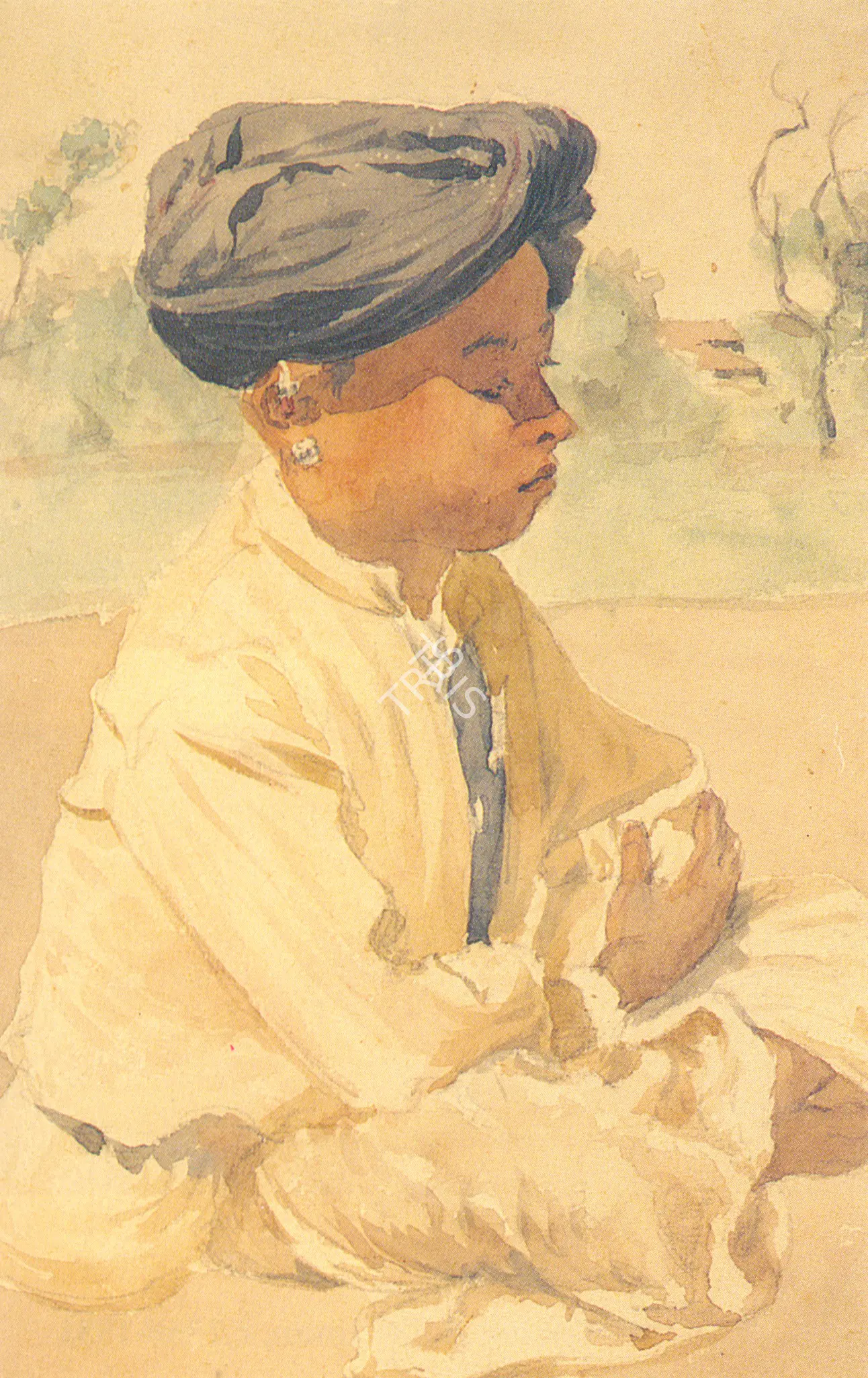 Rahiman, Abalal (Artist). Maharashtrian Boy. Watercolour on paper, n.d. | Painting  | 00877171