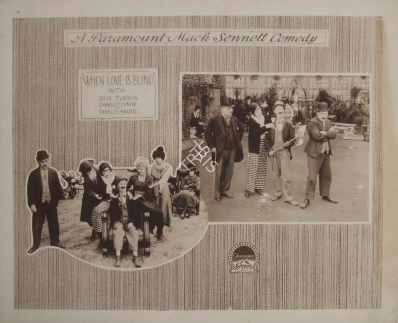 Cline, Edward F. (Director), When Love is Blind, 1919 | Lobby card | CinemaEducation | 00789965