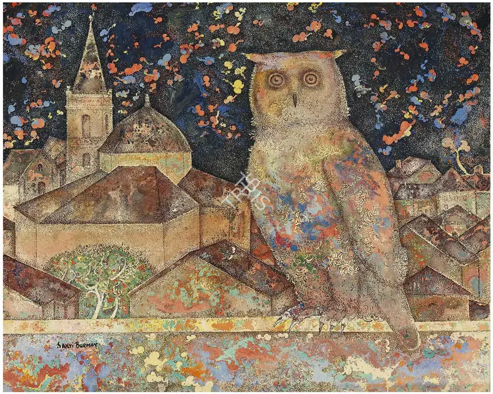 Burman, Sakti (Artist). La Messenger, c.1980 | Painting