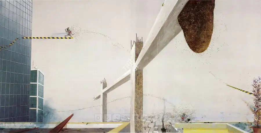 Panda, Jagannath (Artist). High-Rise Bee-Rise, 2006 | Painting