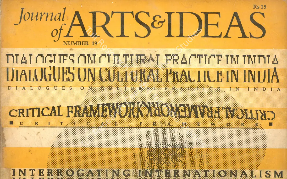 Journal of Arts & Ideas — featured artwork