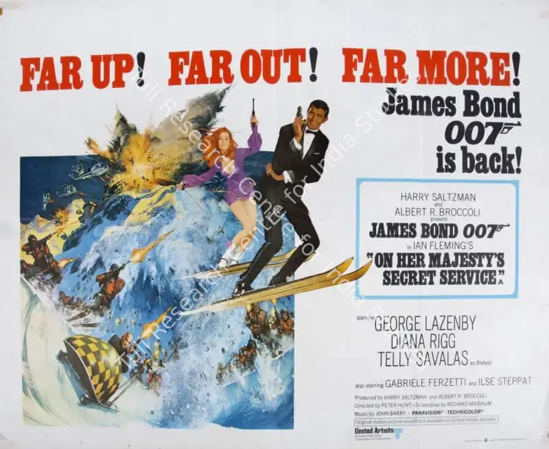 On Her Majesty's Secret Service (1969): featured artwork
