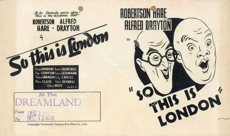 So This Is London (1939): featured artwork