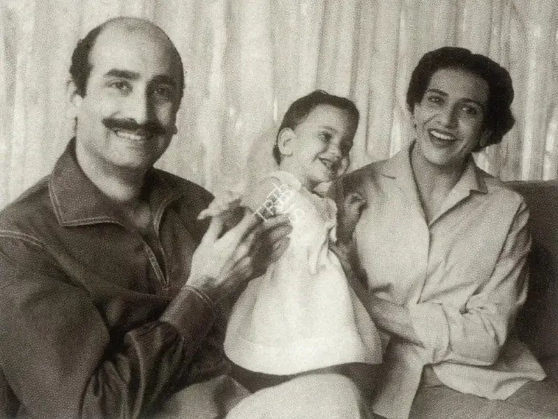 Unknown (Photographer). Jehangir and Shirin with their daughter Aafreed, n.d. | Contemporary Photograph
