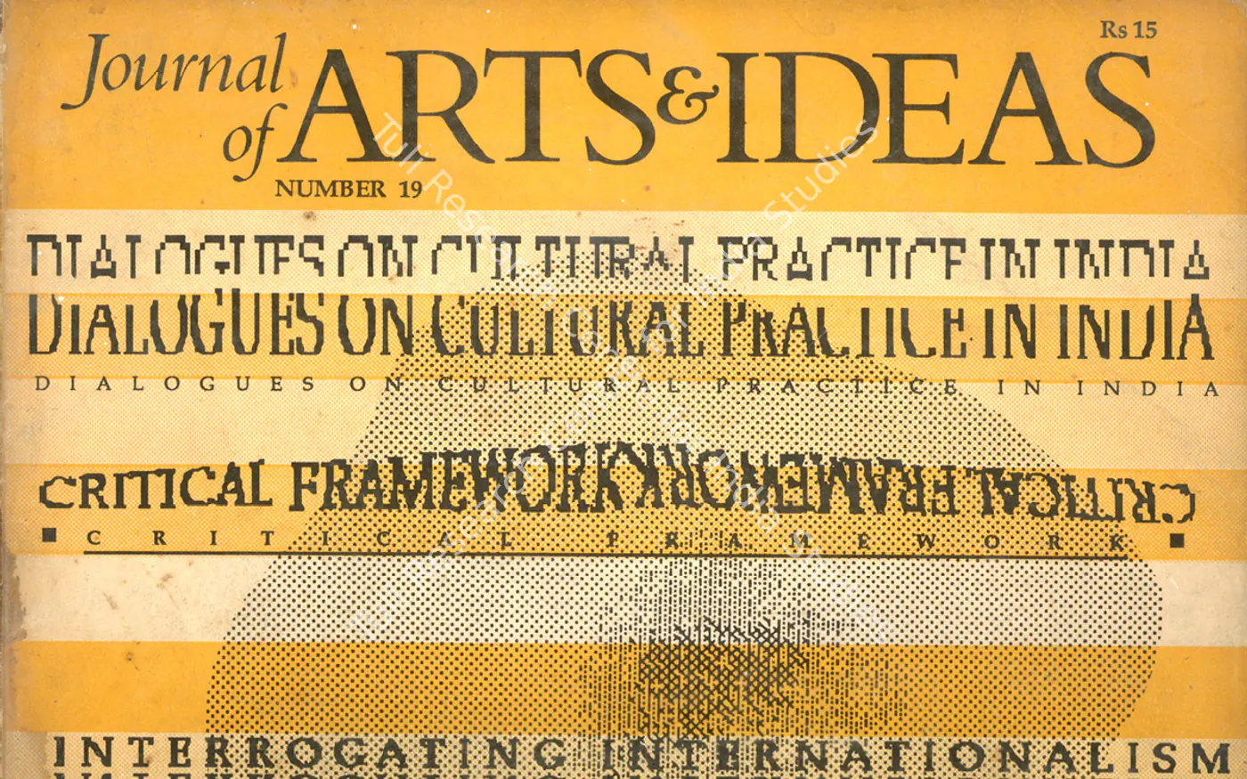 Journal of Arts & Ideas — featured artwork