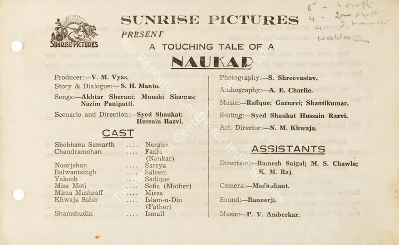Naukar (1943): featured artwork