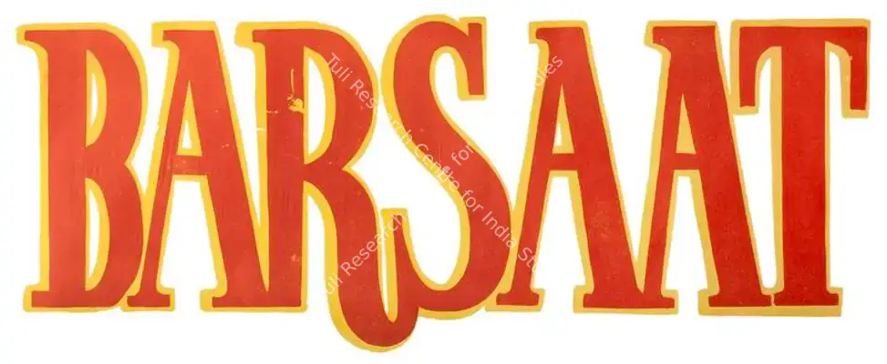 Barsaat (1949): title artwork