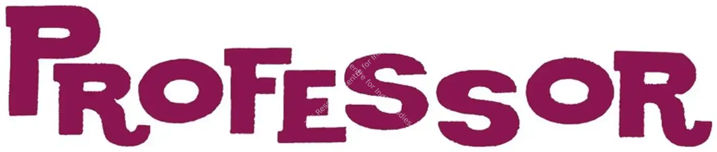 Professor (1962): title artwork